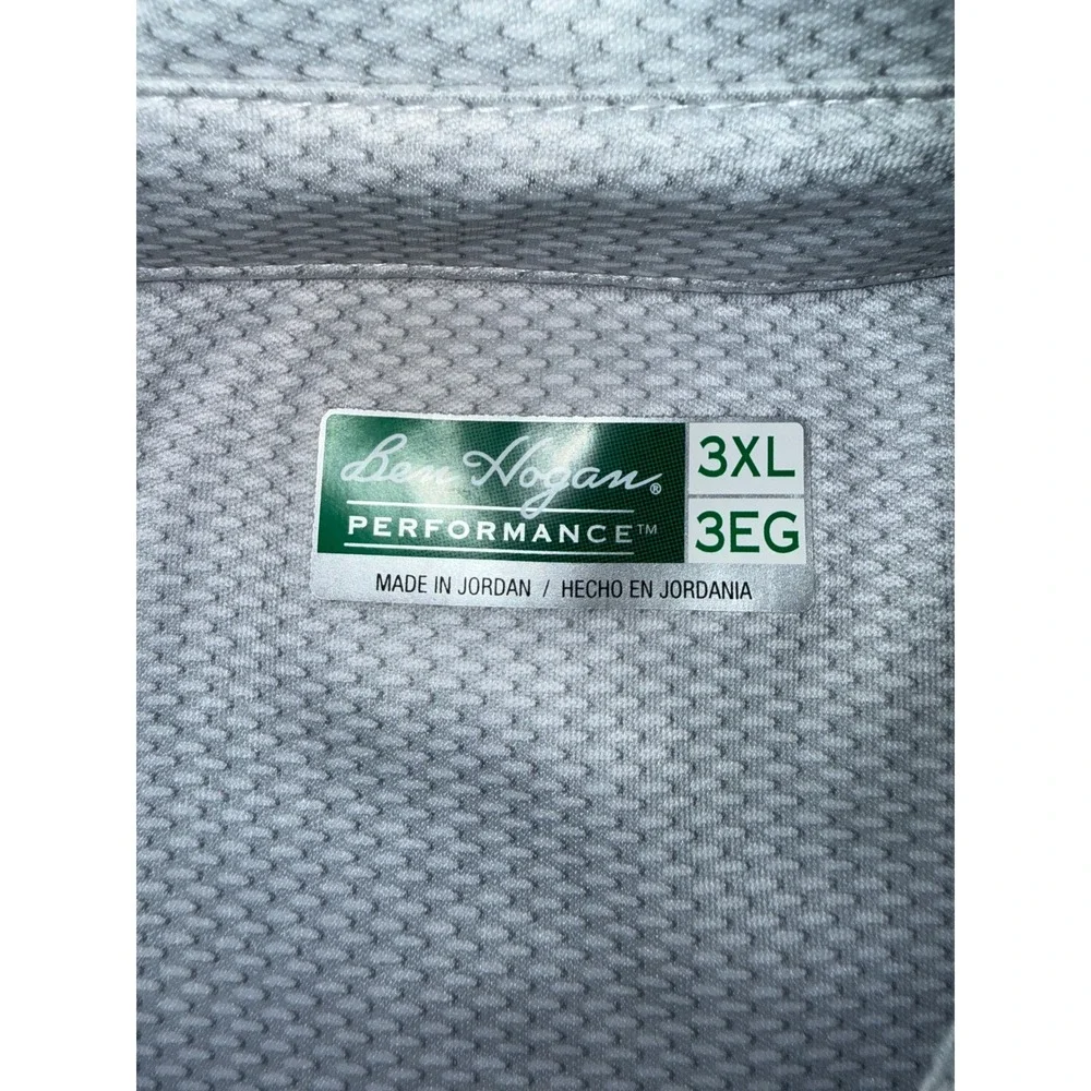Ben Hogan Performance Mens 3XL Golf Polo Shirt Grey Purple Colorblock Striped